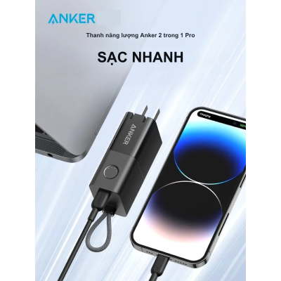 Anker A1634 - Pin sạc dự phòng Anker Powercore Fusion kiêm củ sạc nhanh 30W 5000mAh (bản nâng cấp của A1633) - <div class="css-146c3p1 r-bcqeeo r-1ttztb7 r-qvutc0 r-37j5jr r-a023e6 r-16dba41 r-1adg3ll r-1b5gpbm r-a8ghvy" dir="ltr"><span class="css-1jxf684 r-bcqeeo r-1ttztb7 r-qvutc0 r-poiln3">Anker A1634 PowerCore Fusion là phiên bản nâng cấp của A1633, kết hợp hoàn hảo giữa pin sạc dự phòng 5000mAh và củ sạc nhanh 30W. Thiết kế nhỏ gọn dạng "son môi" cùng phích cắm gập tiện lợi, phù hợp mang theo mọi nơi. Sản phẩm hỗ trợ công nghệ PowerIQ 3.0, cho phép sạc nhanh các thiết bị như iPhone, Android, thậm chí MacBook Air. Đi kèm dây đeo tay, A1634 mang đến sự tiện dụng tối đa cho người dùng hiện đại.</span></div>