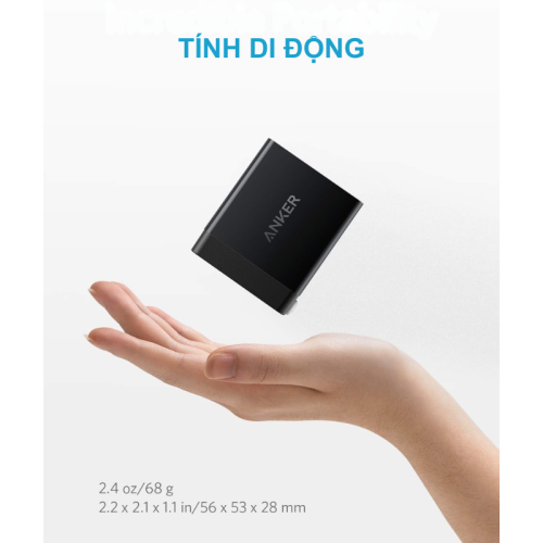 Anker A2013 - Củ sạc nhanh Anker Powerport+ 18W có đèn báo LED, chân gập nhỏ gọn - Hình ảnh 7