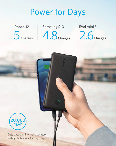 Anker A1287 - Pin Sạc Dự Phòng Anker Essential dung lượng 20000mAh PD 20W -