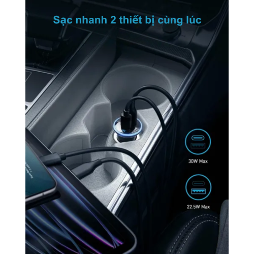 Anker A2735 - Tẩu sạc ô tô Anker 2 Cổng 52.5W - Hình ảnh 5