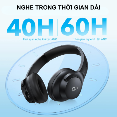 Anker A3004 - Tai nghe Bluetooth chụp tai Anker soundcore Q20i - <div class="css-146c3p1 r-bcqeeo r-1ttztb7 r-qvutc0 r-37j5jr r-a023e6 r-16dba41 r-1adg3ll r-1b5gpbm r-a8ghvy" dir="ltr"><span class="css-1jxf684 r-bcqeeo r-1ttztb7 r-qvutc0 r-poiln3">Tai nghe Bluetooth chụp tai Anker A3004 Soundcore Q20i mang đến âm thanh Hi-Res với công nghệ khử tiếng ồn chủ động hybrid, giảm tới 90% tiếng ồn. Thời lượng pin lên đến 60 giờ (ANC tắt) và sạc nhanh 5 phút cho 4 giờ sử dụng. Thiết kế gập gọn, nhẹ, cùng ứng dụng Soundcore tùy chỉnh âm thanh, lý tưởng cho du lịch và giải trí.</span></div>