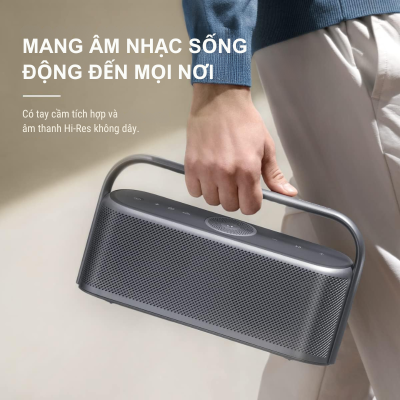 Anker A3130 - Loa Bluetooth Anker soundcore Motion X600 - <div class="css-146c3p1 r-bcqeeo r-1ttztb7 r-qvutc0 r-37j5jr r-a023e6 r-16dba41 r-1adg3ll r-1b5gpbm r-a8ghvy" dir="ltr"><span class="css-1jxf684 r-bcqeeo r-1ttztb7 r-qvutc0 r-poiln3">Loa Bluetooth Anker A3130 Soundcore Motion X600 mang đến âm thanh không gian Hi-Res 50W sống động, tích hợp công nghệ LDAC cho chất lượng vượt trội. Chống nước IPX7, pin 12 giờ, thiết kế tay cầm tiện lợi. Dễ dàng tùy chỉnh qua ứng dụng Soundcore, phù hợp mọi không gian.</span></div>