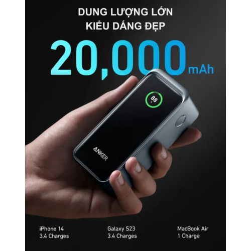 Anker A1336 - Pin sạc dự phòng Anker Prime 735 PowerCore 200W, 20.000mAh, màn hình LED - Hình ảnh 5