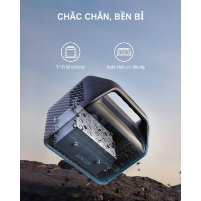 Anker A1720 - Pin dự phòng Anker 521 PowerHouse-256Wh-200W - <div class="css-146c3p1 r-bcqeeo r-1ttztb7 r-qvutc0 r-37j5jr r-a023e6 r-16dba41 r-1adg3ll r-1b5gpbm r-a8ghvy" dir="ltr"><span class="css-1jxf684 r-bcqeeo r-1ttztb7 r-qvutc0 r-poiln3">Pin dự phòng Anker A1720 521 PowerHouse  dung lượng 256Wh, công suất 200W, sử dụng pin LiFePO4 bền bỉ với tuổi thọ 10 năm. Hỗ trợ sạc 5 thiết bị cùng lúc qua 2 cổng AC, USB-C 60W, 2 USB-A và cổng xe hơi. Chống va đập, tích hợp đèn LED, lý tưởng cho cắm trại và tình huống khẩn cấp.</span></div>