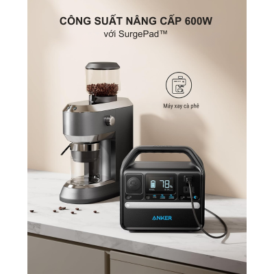 Anker A1720 - Pin dự phòng Anker 521 PowerHouse-256Wh-200W - <div class="css-146c3p1 r-bcqeeo r-1ttztb7 r-qvutc0 r-37j5jr r-a023e6 r-16dba41 r-1adg3ll r-1b5gpbm r-a8ghvy" dir="ltr"><span class="css-1jxf684 r-bcqeeo r-1ttztb7 r-qvutc0 r-poiln3">Pin dự phòng Anker A1720 521 PowerHouse  dung lượng 256Wh, công suất 200W, sử dụng pin LiFePO4 bền bỉ với tuổi thọ 10 năm. Hỗ trợ sạc 5 thiết bị cùng lúc qua 2 cổng AC, USB-C 60W, 2 USB-A và cổng xe hơi. Chống va đập, tích hợp đèn LED, lý tưởng cho cắm trại và tình huống khẩn cấp.</span></div>