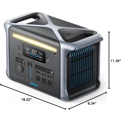 Anker A1770 - Trạm phát điện di động Anker 757 Pin PowerHouse 1229Wh A1770 LiFePO4 1500W - <div class="css-146c3p1 r-bcqeeo r-1ttztb7 r-qvutc0 r-37j5jr r-a023e6 r-16dba41 r-1adg3ll r-1b5gpbm r-a8ghvy" dir="ltr"><span class="css-1jxf684 r-bcqeeo r-1ttztb7 r-qvutc0 r-poiln3">Trạm phát điện di động Anker 757 PowerHouse (A1770) với dung lượng 1229Wh, công suất 1500W, sử dụng pin LiFePO4 bền bỉ 3000 chu kỳ. Sạc nhanh HyperFlash 80% trong 1 giờ, hỗ trợ 13 cổng kết nối, UPS 20ms, chống nước IPX5. Đèn LED tiện ích, lý tưởng cho cắm trại, mất điện hoặc sử dụng ngoài trời.</span></div>