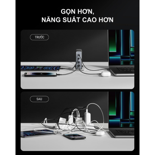 Anker A2342 - Sạc bàn Anker Prime 240W 749, sạc laptop, macbook, ipad, iP, điện thoại android - Hình ảnh 5