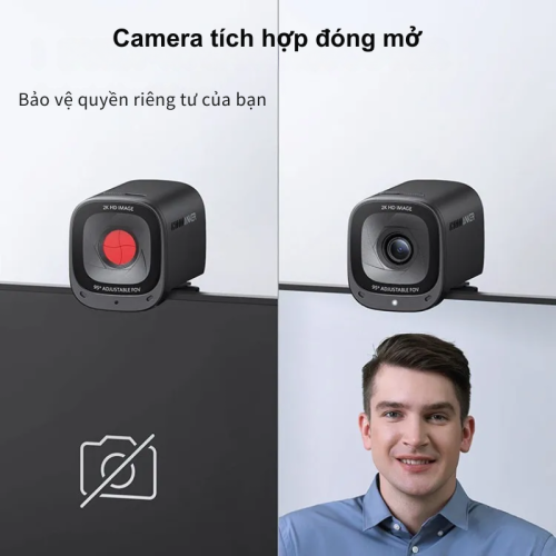 Anker A3369 - Webcam Anker PowerConf C200 2K, Độ phân giải lên đến 2K, lấy nét Auto, AI Noise Cancellation - Hình ảnh 3