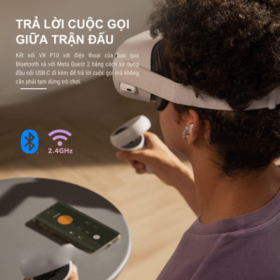 Anker A3850 - Tai nghe không dây gaming Anker Soundcore VR P10 - <div class="css-146c3p1 r-bcqeeo r-1ttztb7 r-qvutc0 r-37j5jr r-a023e6 r-16dba41 r-1adg3ll r-1b5gpbm r-a8ghvy" dir="ltr"><span class="css-1jxf684 r-bcqeeo r-1ttztb7 r-qvutc0 r-poiln3">Tai nghe không dây gaming Anker A3850 Soundcore VR P10 mang đến âm thanh 11mm sống động với độ trễ dưới 30ms, được Meta chứng nhận cho Quest 2. Hỗ trợ kết nối kép Bluetooth 5.2 và 2.4GHz qua USB-C dongle, pin 6 giờ (24 giờ với hộp sạc). Chống nước IPX4, đèn RGB tùy chỉnh qua ứng dụng Soundcore, lý tưởng cho VR và đa nền tảng.</span></div>