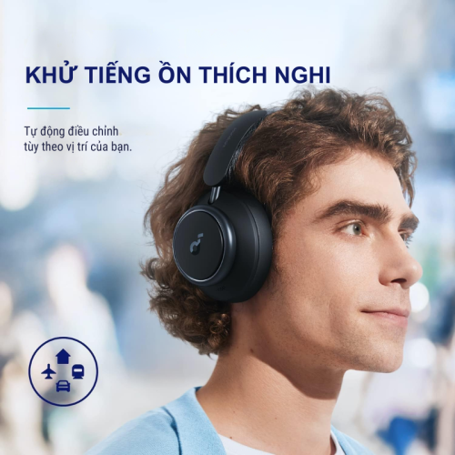 Anker A3040 - Tai nghe bluetooth Soundcore Anker Space Q45 chụp tai khử tiếng ồn chủ động thích ứng, pin 50h, bluetooth 5.3 - Hình ảnh 4