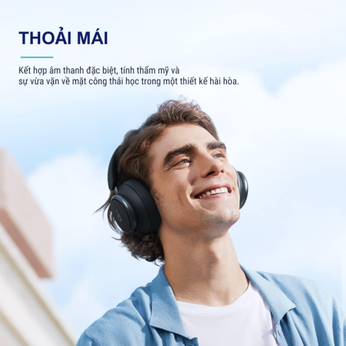 Anker A3040 - Tai nghe bluetooth Soundcore Anker Space Q45 chụp tai khử tiếng ồn chủ động thích ứng, pin 50h, bluetooth 5.3 - Hình ảnh 6