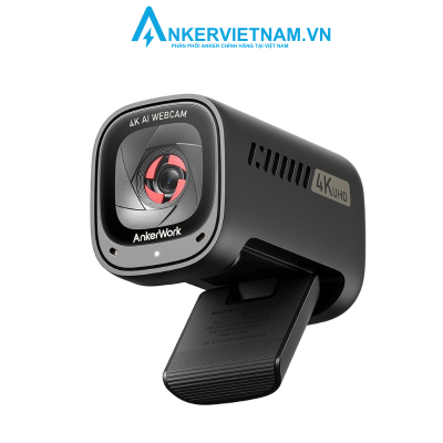 Anker A3367 - Webcam Anker độ phân giải 4k, lấy nét tự động thông minh, micro chống ồn, hỗ trợ HDR