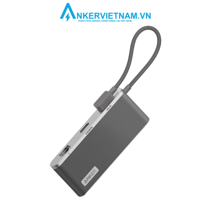 Anker A8382 - Bộ Hub chuyển đổi Anker 655 USB-C Hub (8-in-1), 2 USB-A 10 Gbps, 100W, 4K HDMI