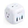 Anker 9231 - Thiết bị mở rộng ổ cắm với 3 ổ cắm và sạc USB C 20W