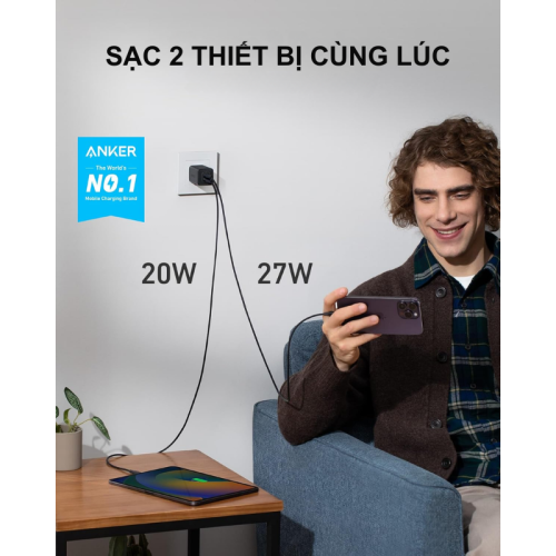 Anker A2039 - Củ sạc nhanh Anker 47W PPS PD Nano 3, GaN 2 - Hình ảnh 2