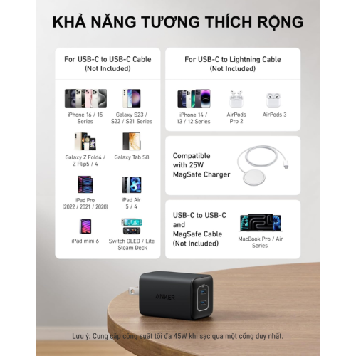 Anker A2039 - Củ sạc nhanh Anker 47W PPS PD Nano 3, GaN 2 - Hình ảnh 6