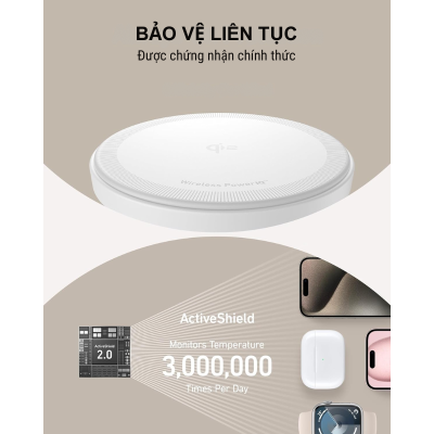 Anker A25M3 - Đế sạc không dây Anker MagGo 3-in-1 Wireless Charging Station Qi2 Certified 15W Stand Kit - <div class="css-146c3p1 r-bcqeeo r-1ttztb7 r-qvutc0 r-37j5jr r-a023e6 r-16dba41 r-1adg3ll r-1b5gpbm r-a8ghvy" dir="ltr"><span class="css-1jxf684 r-bcqeeo r-1ttztb7 r-qvutc0 r-poiln3">Đế sạc không dây Anker MagGo 3-in-1 (A25M3) với công nghệ Qi2 Certified, cung cấp sạc nhanh 15W cho iPhone, 5W cho Apple Watch và AirPods. Thiết kế "cây" sang trọng, tích hợp ActiveShield 2.0 an toàn, pin lâu dài. Nhỏ gọn, tương thích MagSafe, lý tưởng cho Apple Fan.</span></div>