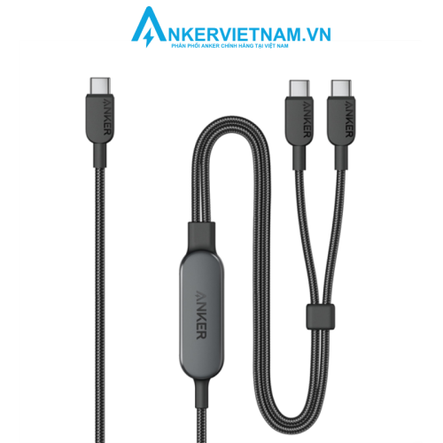 Anker A8895 - Cáp sạc nhanh Anker 2 in 1 USB C to USB C 140W