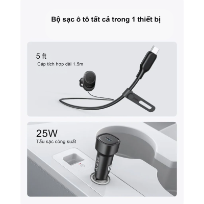 Anker B2932 - Bộ sạc nhanh ô tô không dây Anker MagGo, công nghệ Qi2 15W, điều chỉnh 360%, phiên bản 2024 - Bộ sạc nhanh ô tô không dây<a href="https://ankervietnam.vn/anker-b2932-bo-sac-nhanh-o-to-khong-day-anker-maggo-cong-nghe-qi2-15w-dieu-chinh-360-phien-ban-2024"> Anker B2932</a> 2024 tích hợp công nghệ Qi2, cung cấp công suất 15W vượt trội. Thiết kế điều chỉnh 360° linh hoạt cùng đế từ tính mạnh mẽ đảm bảo giữ chắc điện thoại trên mọi địa hình. Sản phẩm đi kèm cáp USB-C 5 ft và bộ chuyển đổi 25W tiện lợi.
