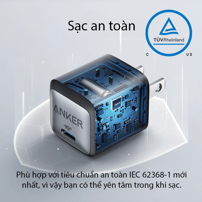 Củ sạc nhanh Anker PowerPort Nano II A2665