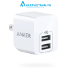 Củ sạc Anker PowerPort A2620 Mini 2 cổng PowerIQ 12w