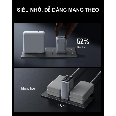 Củ Sạc nhanh Anker Prime A2688 công suất 100W PD3.0/IQ3.0/PPS2.0 2C+1A - <div class="css-146c3p1 r-bcqeeo r-1ttztb7 r-qvutc0 r-37j5jr r-a023e6 r-16dba41 r-1adg3ll r-1b5gpbm r-a8ghvy" dir="ltr"><span class="css-1jxf684 r-bcqeeo r-1ttztb7 r-qvutc0 r-poiln3">Củ sạc nhanh Anker Prime A2688 100W tích hợp 2 cổng USB-C và 1 USB-A, hỗ trợ PD 3.0, PowerIQ 3.0 và PPS 2.0, sạc nhanh tối đa 100W cho laptop và điện thoại. Thiết kế nhỏ gọn, chân gập tiện lợi, sử dụng công nghệ GaN cho hiệu suất cao. Đảm bảo an toàn với ActiveShield™ 2.0, lý tưởng cho đa thiết bị.</span></div>