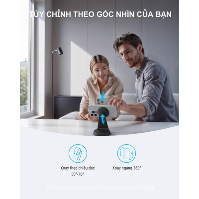 Đế sạc không dây Anker Qi2 A25M7 công suất 15w - <div class="css-146c3p1 r-bcqeeo r-1ttztb7 r-qvutc0 r-37j5jr r-a023e6 r-16dba41 r-1adg3ll r-1b5gpbm r-a8ghvy" dir="ltr"><span class="css-1jxf684 r-bcqeeo r-1ttztb7 r-qvutc0 r-poiln3">Đế sạc không dây Anker Qi2 A25M7 mang đến trải nghiệm sạc nhanh 15W với công nghệ Qi2 tiên tiến, tương thích hoàn hảo với iPhone 12 trở lên. Thiết kế nhỏ gọn, sử dụng hợp kim nhôm dẫn nhiệt cao cấp, đảm bảo hiệu suất sạc ổn định và an toàn. Sản phẩm được chứng nhận Qi2, tích hợp công nghệ ActiveShield 2.0, giúp giám sát nhiệt độ liên tục, bảo vệ thiết bị tối ưu.</span></div>