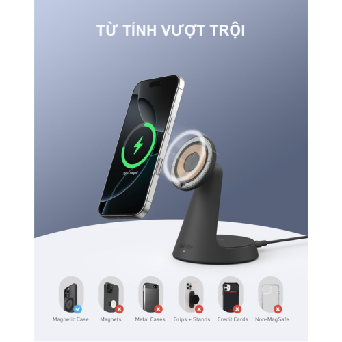 Đế sạc không dây Anker Qi2 A25M7 công suất 15w - Hình ảnh 6