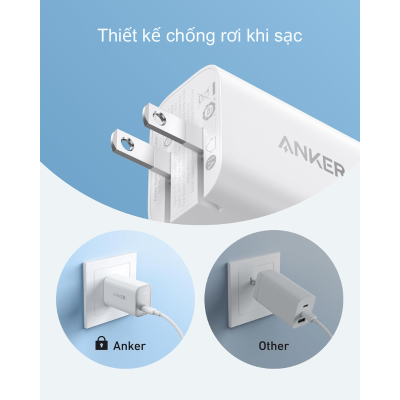 Bộ sạc 100W kèm cáp Anker B2679 sạc nhanh điện thoại, laptop - Bộ sạc nhanh Anker B2679 100W kèm cáp USB-C mang đến công suất sạc mạnh mẽ, sạc nhanh điện thoại và laptop như MacBook Pro 14" lên 50% trong 27 phút. Thiết kế siêu nhỏ gọn, chân gập tiện lợi, tích hợp ActiveShield™ 2.0 đảm bảo an toàn. Cáp USB-C dài đi kèm hỗ trợ truyền tải năng lượng tối ưu.