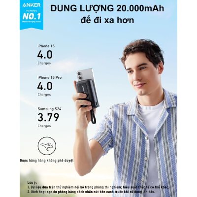 Pin Dự Phòng Anker Zolo 30W 20000mAh A1689 tích hợp cáp type c - <div class="css-146c3p1 r-bcqeeo r-1ttztb7 r-qvutc0 r-37j5jr r-a023e6 r-16dba41 r-1adg3ll r-1b5gpbm r-a8ghvy" dir="ltr"><span class="css-1jxf684 r-bcqeeo r-1ttztb7 r-qvutc0 r-poiln3">Pin Dự Phòng Anker Zolo 30W 20000mAh A1689 là lựa chọn hoàn hảo cho nhu cầu sạc nhanh và tiện lợi. Tích hợp cáp USB-C bền bỉ dài 15.2 cm, sản phẩm hỗ trợ sạc nhanh 30W, đáp ứng tốt cho iPhone, Samsung và nhiều thiết bị khác. Với dung lượng lớn 20,000mAh, bạn có thể sạc đầy điện thoại nhiều lần. Công nghệ ActiveShield 2.0 đảm bảo an toàn tối ưu khi sử dụng.</span></div>