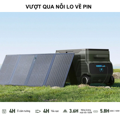 Trạm sạc kiêm tủ mát Anker EverFrost Portable Cooler 30 công suất 299Wh - A17A0 - <div class="css-146c3p1 r-bcqeeo r-1ttztb7 r-qvutc0 r-37j5jr r-a023e6 r-16dba41 r-1adg3ll r-1b5gpbm r-a8ghvy" dir="ltr"><span class="css-1jxf684 r-bcqeeo r-1ttztb7 r-qvutc0 r-poiln3">Trạm sạc kiêm tủ mát Anker EverFrost Portable Cooler 30 (A17A0) với dung lượng pin 299Wh mang đến giải pháp làm mát không cần đá, tiện lợi cho các chuyến đi. Sản phẩm có khả năng làm lạnh từ -20°C đến 20°C, duy trì nhiệt độ 4°C lên đến 42 giờ. Hỗ trợ sạc qua AC/DC, năng lượng mặt trời (100W) hoặc USB-C, cùng thiết kế EasyTow™ dễ di chuyển. Phù hợp cho cắm trại, du lịch, câu cá.</span></div>