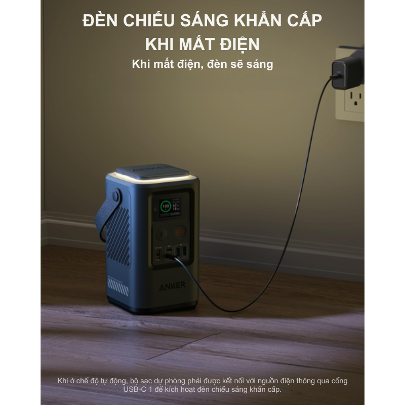 Anker A1294 - Pin Sạc Dự Phòng Anker 548 dung lượng 60000mAh, 192Wh, 2 USB-A, 2 USB-C, 87W, có quai xách, đèn SOS đi kèm - <div class="css-146c3p1 r-bcqeeo r-1ttztb7 r-qvutc0 r-37j5jr r-a023e6 r-16dba41 r-1adg3ll r-1b5gpbm r-a8ghvy" dir="ltr"><span class="css-1jxf684 r-bcqeeo r-1ttztb7 r-qvutc0 r-poiln3">Anker A1294 – Pin Sạc Dự Phòng Anker 548 sở hữu dung lượng khủng 60.000mAh (192Wh), đáp ứng nhu cầu sạc nhiều thiết bị cùng lúc với công suất tối đa 87W. Trang bị 2 cổng USB-A, 2 cổng USB-C tiện lợi, cùng quai xách và đèn SOS tích hợp, sản phẩm lý tưởng cho các chuyến đi xa hoặc tình huống khẩn cấp. Sử dụng cell pin LiFePO4 bền bỉ với 3.000 chu kỳ sạc, đảm bảo hiệu suất lâu dài.</span></div>