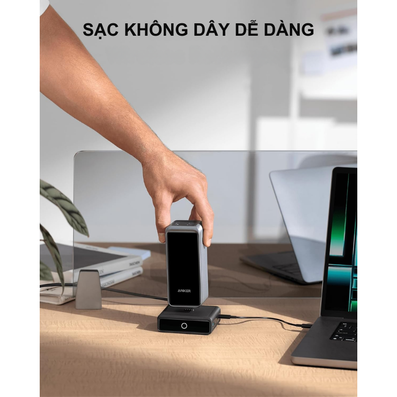 Anker A1902 - Đế sạc Anker Pogo sạc nhanh 100W, 4 cổng, tương thích Anker Prime Power Bank - <div class="css-146c3p1 r-bcqeeo r-1ttztb7 r-qvutc0 r-37j5jr r-a023e6 r-16dba41 r-1adg3ll r-1b5gpbm r-a8ghvy" dir="ltr"><span class="css-1jxf684 r-bcqeeo r-1ttztb7 r-qvutc0 r-poiln3">Anker A1902 – Đế sạc Anker Pogo sạc nhanh 100W, 4 cổng, mang đến trải nghiệm sạc không dây tiện lợi cho Anker Prime Power Bank. Với công nghệ GaN hiện đại, thiết kế nhỏ gọn cùng 3 cổng USB và 1 Pogo Pin, sản phẩm hỗ trợ sạc nhanh đa thiết bị hiệu quả. Đèn LED thông minh giúp dễ dàng theo dõi trạng thái sạc.</span></div>