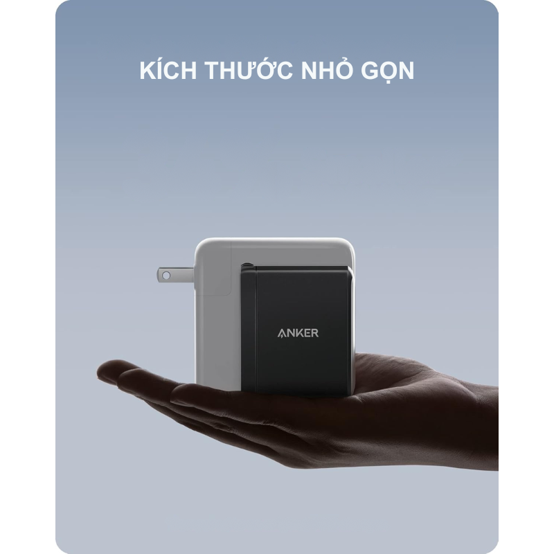 Anker A2145 - Củ sạc nhanh Anker công suất 100W sạc iphone, samsung, android, Laptop PD/QC/PPS - <div class="css-146c3p1 r-bcqeeo r-1ttztb7 r-qvutc0 r-37j5jr r-a023e6 r-16dba41 r-1adg3ll r-1b5gpbm r-a8ghvy" dir="ltr"><span class="css-1jxf684 r-bcqeeo r-1ttztb7 r-qvutc0 r-poiln3">Anker A2145 – Củ sạc nhanh Anker 100W với 3 cổng (2 USB-C, 1 USB-A), hỗ trợ sạc nhanh cho iPhone, Samsung, Android và laptop qua chuẩn PD/QC/PPS. Công nghệ GaN II giúp thiết kế nhỏ gọn, tản nhiệt tốt. Sạc đồng thời 3 thiết bị với phân bổ thông minh, tích hợp bảo vệ an toàn ActiveShield 2.0.</span></div>