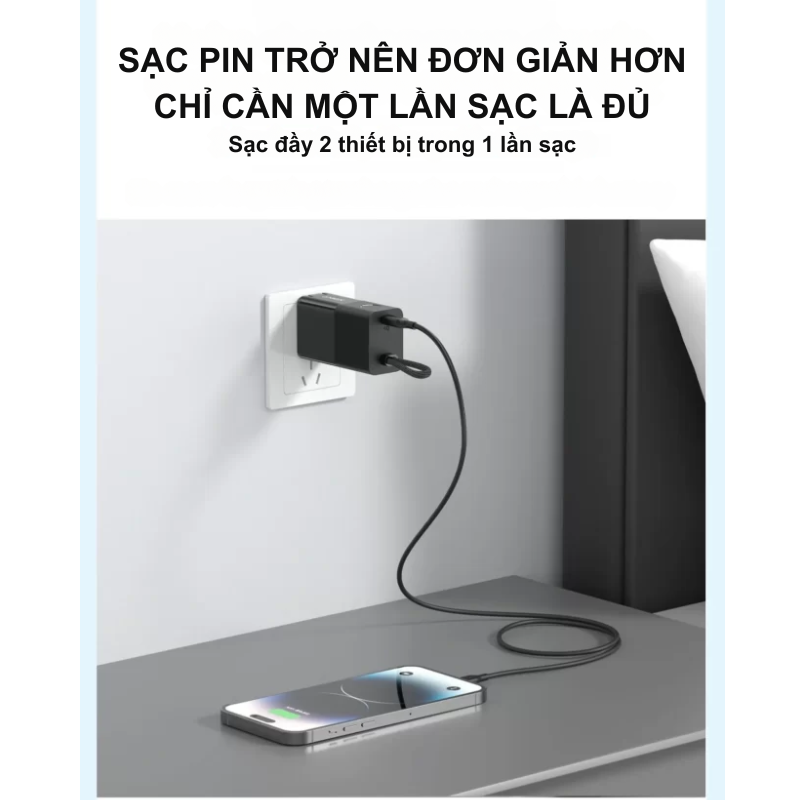 Anker A1634 - Pin sạc dự phòng Anker Powercore Fusion kiêm củ sạc nhanh 30W 5000mAh (bản nâng cấp của A1633) - <div class="css-146c3p1 r-bcqeeo r-1ttztb7 r-qvutc0 r-37j5jr r-a023e6 r-16dba41 r-1adg3ll r-1b5gpbm r-a8ghvy" dir="ltr"><span class="css-1jxf684 r-bcqeeo r-1ttztb7 r-qvutc0 r-poiln3">Anker A1634 PowerCore Fusion là phiên bản nâng cấp của A1633, kết hợp hoàn hảo giữa pin sạc dự phòng 5000mAh và củ sạc nhanh 30W. Thiết kế nhỏ gọn dạng "son môi" cùng phích cắm gập tiện lợi, phù hợp mang theo mọi nơi. Sản phẩm hỗ trợ công nghệ PowerIQ 3.0, cho phép sạc nhanh các thiết bị như iPhone, Android, thậm chí MacBook Air. Đi kèm dây đeo tay, A1634 mang đến sự tiện dụng tối đa cho người dùng hiện đại.</span></div>