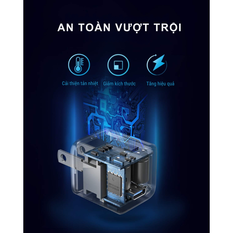 Anker A2633 - Củ Sạc Nhanh Anker PowerPort III Nano, công suất 20W - <div class="css-146c3p1 r-bcqeeo r-1ttztb7 r-qvutc0 r-37j5jr r-a023e6 r-16dba41 r-1adg3ll r-1b5gpbm r-a8ghvy" dir="ltr"><span class="css-1jxf684 r-bcqeeo r-1ttztb7 r-qvutc0 r-poiln3">Anker A2633 – Củ Sạc Nhanh Anker PowerPort III Nano 20W với thiết kế siêu nhỏ gọn, sạc nhanh qua cổng USB-C cho iPhone, Samsung, iPad. Công nghệ PowerIQ 3.0 tăng tốc sạc gấp 3 lần so với sạc thường. Tích hợp bảo vệ an toàn MultiProtect, lý tưởng cho người dùng di động.</span></div>