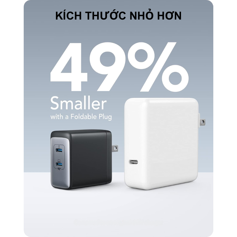 Anker A2666 - Củ Sạc Nhanh Anker PowerPort III, công suất 65W 2 cổng GaN II, PD/PPS/QC dành cho điện thoại/tablet/latop - <div class="css-146c3p1 r-bcqeeo r-1ttztb7 r-qvutc0 r-37j5jr r-a023e6 r-16dba41 r-1adg3ll r-1b5gpbm r-a8ghvy" dir="ltr"><span class="css-1jxf684 r-bcqeeo r-1ttztb7 r-qvutc0 r-poiln3">Anker A2666 – Củ Sạc Nhanh PowerPort III 65W với 2 cổng USB-C, công nghệ GaN II, hỗ trợ PD/PPS/QC, sạc nhanh điện thoại, tablet, laptop. Thiết kế siêu nhỏ gọn, phân bổ thông minh 45W+20W khi sạc đồng thời. Tích hợp ActiveShield đảm bảo an toàn, lý tưởng cho người dùng đa nhiệm.</span></div>