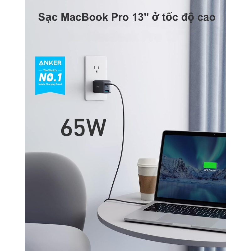 Anker A2667 - Củ sạc nhanh Anker NANO ll công suất 65w, chuẩn sạc PD/IQ 3.0 - <div class="css-146c3p1 r-bcqeeo r-1ttztb7 r-qvutc0 r-37j5jr r-a023e6 r-16dba41 r-1adg3ll r-1b5gpbm r-a8ghvy" dir="ltr"><span class="css-1jxf684 r-bcqeeo r-1ttztb7 r-qvutc0 r-poiln3">Củ sạc nhanh Anker A2667 NANO II 65W mang đến khả năng sạc mạnh mẽ với công suất tối đa 65W, hỗ trợ chuẩn Power Delivery (PD) và PowerIQ 3.0 tiên tiến. Thiết kế nhỏ gọn, tích hợp công nghệ GaN II giúp tối ưu hiệu suất và giảm kích thước. Phù hợp sạc nhanh cho điện thoại, máy tính bảng và laptop như MacBook, iPhone, Galaxy. Sản phẩm có 2 cổng USB-C và 1 cổng USB-A, đáp ứng nhu cầu sạc đa thiết bị cùng lúc.</span></div>