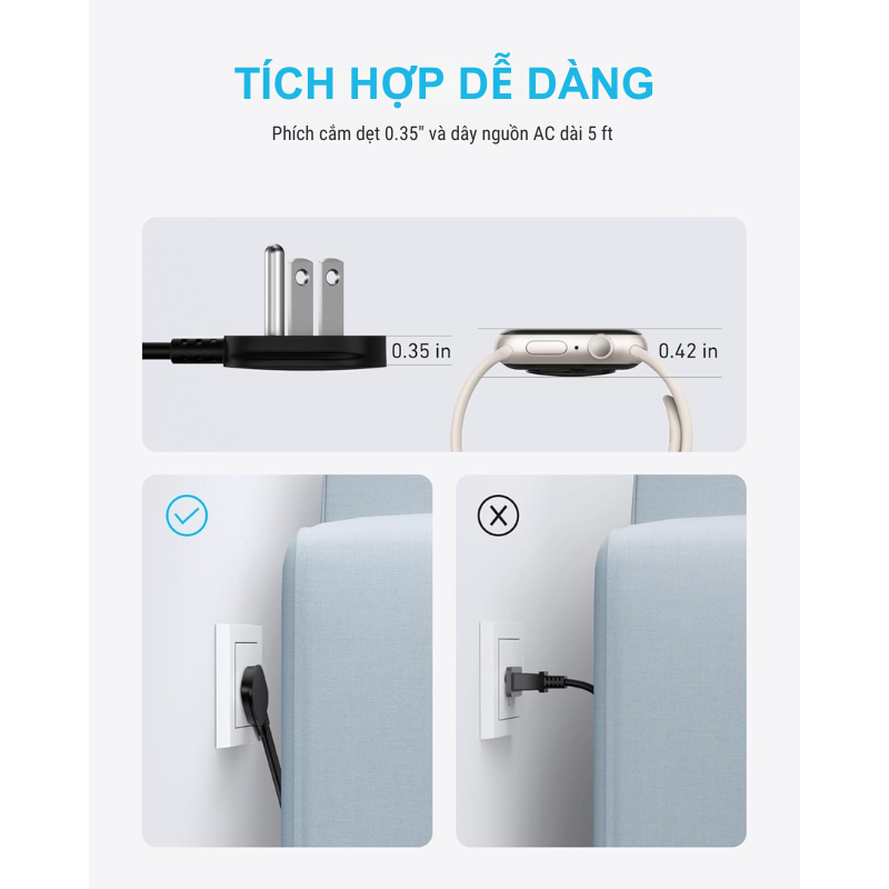 Anker A9129 - Trạm sạc (ổ cắm đa năng) Anker Nano Charging Station 67W - <div class="css-146c3p1 r-bcqeeo r-1ttztb7 r-qvutc0 r-37j5jr r-a023e6 r-16dba41 r-1adg3ll r-1b5gpbm r-a8ghvy" dir="ltr"><span class="css-1jxf684 r-bcqeeo r-1ttztb7 r-qvutc0 r-poiln3">Trạm sạc Anker A9129 (Nano Charging Station 67W) tích hợp 2 ổ AC, 2 cổng USB-C và 2 USB-A, cho phép sạc tối đa 6 thiết bị cùng lúc với công suất 67W. Thiết kế siêu mỏng, dây dài 1.5m, tiện lợi cho gia đình, văn phòng hoặc du lịch. Công nghệ GaN và ActiveShield™ 2.0 đảm bảo sạc nhanh, an toàn.</span></div>