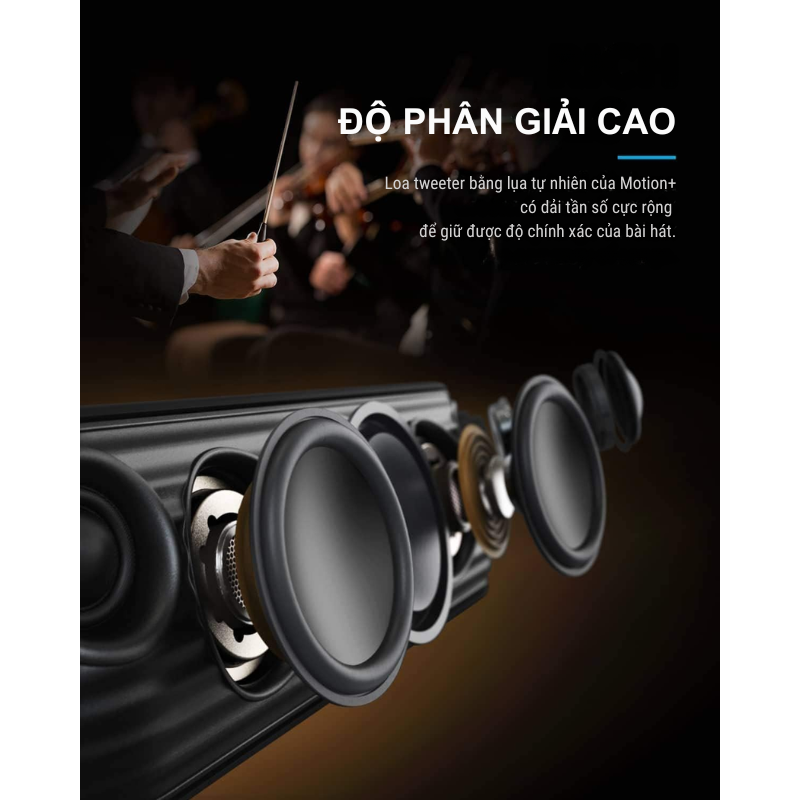 Anker A3116 - Loa Bluetooth không dây Anker Soundcore Motion+ (Motion Plus) 30w, chống nước, loa to - <div class="css-146c3p1 r-bcqeeo r-1ttztb7 r-qvutc0 r-37j5jr r-a023e6 r-16dba41 r-1adg3ll r-1b5gpbm r-a8ghvy" dir="ltr"><span class="css-1jxf684 r-bcqeeo r-1ttztb7 r-qvutc0 r-poiln3">Loa Bluetooth Anker A3116 Soundcore Motion+ mang đến âm thanh Hi-Res 30W mạnh mẽ với công nghệ Qualcomm aptX. Thiết kế chống nước IPX7 hoàn hảo cho mọi hoạt động ngoài trời. Thời lượng pin lên đến 12 giờ, kết nối Bluetooth 5.0 ổn định trong phạm vi 30m. Loa to, bass sâu, treble rõ nét, phù hợp cho mọi không gian.</span></div>
