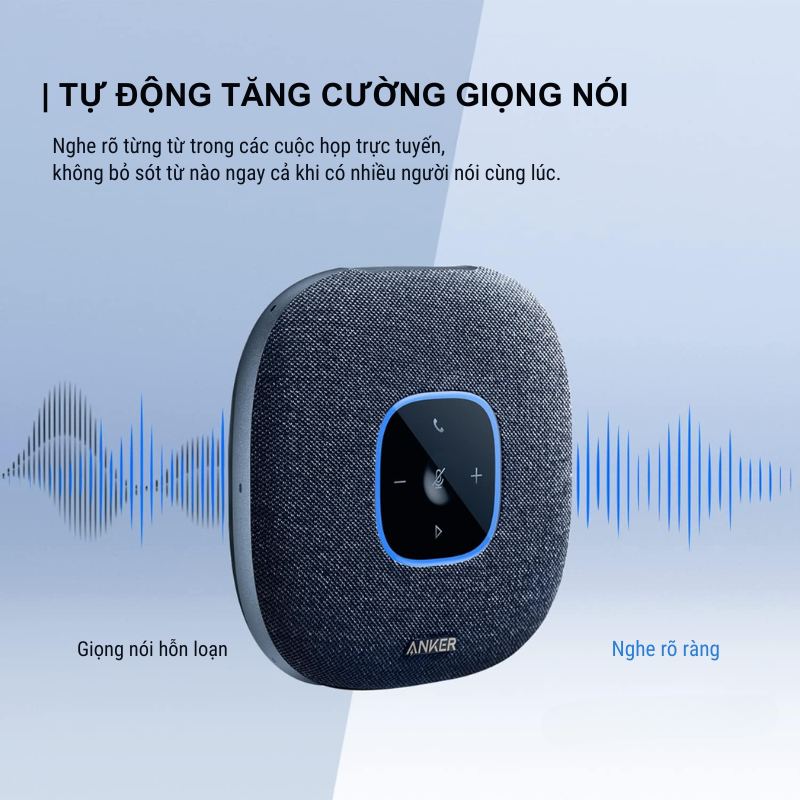 Anker A3302 - Loa hội nghị Bluetooth Anker PowerConf S3 Speakerphone - <div class="css-146c3p1 r-bcqeeo r-1ttztb7 r-qvutc0 r-37j5jr r-a023e6 r-16dba41 r-1adg3ll r-1b5gpbm r-a8ghvy" dir="ltr"><span class="css-1jxf684 r-bcqeeo r-1ttztb7 r-qvutc0 r-poiln3">Loa hội nghị Bluetooth Anker A3302 PowerConf S3 sở hữu 6 micro thu âm 360° và công suất 3W, tích hợp công nghệ tăng cường giọng nói thông minh. Pin 24 giờ, kết nối Bluetooth 5.0 và USB-C, chống ồn hiệu quả. Dễ dàng tùy chỉnh qua ứng dụng, hoàn hảo cho hội họp tại nhà hoặc văn phòng.</span></div>