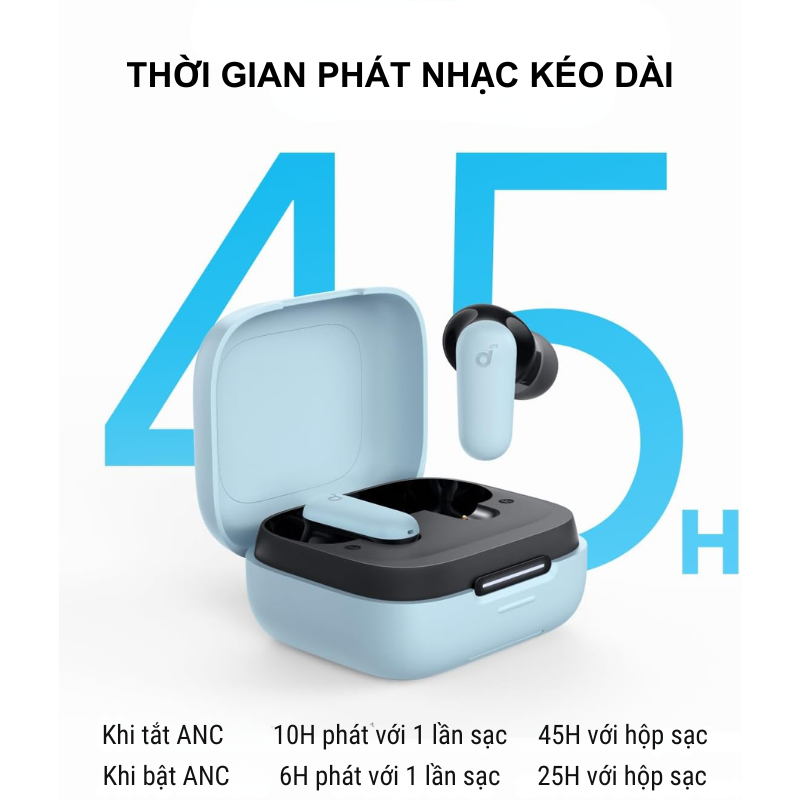 Anker A3959 - Tai nghe Bluetooth Anker Soundcore P30i | Bluetooth 5.4 | 10h liên tục và 45h với case - <div class="css-146c3p1 r-bcqeeo r-1ttztb7 r-qvutc0 r-37j5jr r-a023e6 r-16dba41 r-1adg3ll r-1b5gpbm r-a8ghvy" dir="ltr"><span class="css-1jxf684 r-bcqeeo r-1ttztb7 r-qvutc0 r-poiln3">Tai nghe Bluetooth Anker A3959 Soundcore P30i  với chống ồn chủ động 42dB, driver 10mm cho âm trầm mạnh mẽ nhờ BassUp. Pin 10 giờ (45 giờ với hộp sạc), sạc nhanh 10 phút cho 2 giờ, Bluetooth 5.4. Hộp sạc kiêm giá đỡ điện thoại, chống nước IP54, 4 micro AI, lý tưởng cho nghe nhạc và gọi điện.</span></div>