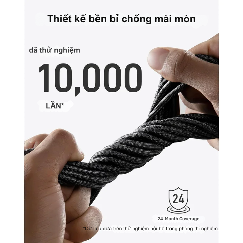 Anker A80E6 - Cáp sạc nhanh Anker C-C 240W 1.8m bọc dù Bio-Braided Fast Charge Cable - <div class="css-146c3p1 r-bcqeeo r-1ttztb7 r-qvutc0 r-37j5jr r-a023e6 r-16dba41 r-1adg3ll r-1b5gpbm r-a8ghvy" dir="ltr"><span class="css-1jxf684 r-bcqeeo r-1ttztb7 r-qvutc0 r-poiln3">Cáp sạc nhanh Anker A80E6 USB-C to USB-C (1.8m, 240W) mang đến hiệu suất vượt trội với công suất sạc tối đa 240W, phù hợp cho mọi thiết bị USB-C. Lớp vỏ bọc dù Bio-Braided từ vật liệu sinh học không chỉ bền bỉ mà còn thân thiện với môi trường. Với chiều dài 1.8m tiện lợi, sản phẩm đảm bảo sạc nhanh và độ bền cao, đáp ứng nhu cầu sử dụng hiện đại.</span></div>