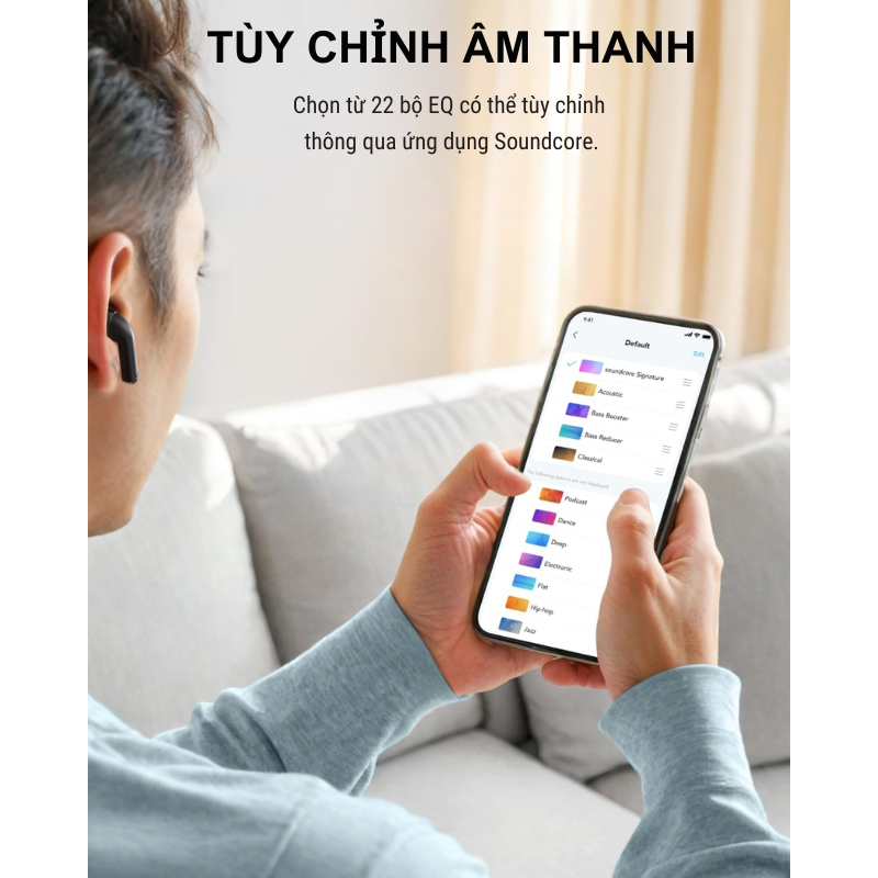 Tai nghe Bluetooth Anker Soundcore K20i A3994 - <div class="css-146c3p1 r-bcqeeo r-1ttztb7 r-qvutc0 r-37j5jr r-a023e6 r-16dba41 r-1adg3ll r-1b5gpbm r-a8ghvy" dir="ltr"><span class="css-1jxf684 r-bcqeeo r-1ttztb7 r-qvutc0 r-poiln3">Tai nghe Bluetooth Anker A3994 Soundcore K20i thiết kế nửa trong tai siêu nhẹ 3.3g, driver 13mm cho âm trầm mạnh mẽ với BassUp. Pin 6 giờ (36 giờ với hộp sạc), sạc nhanh 10 phút cho 2 giờ sử dụng. Chống nước IPX5, micro kép ENC AI, Bluetooth 5.3, tùy chỉnh EQ qua ứng dụng Soundcore.</span></div>