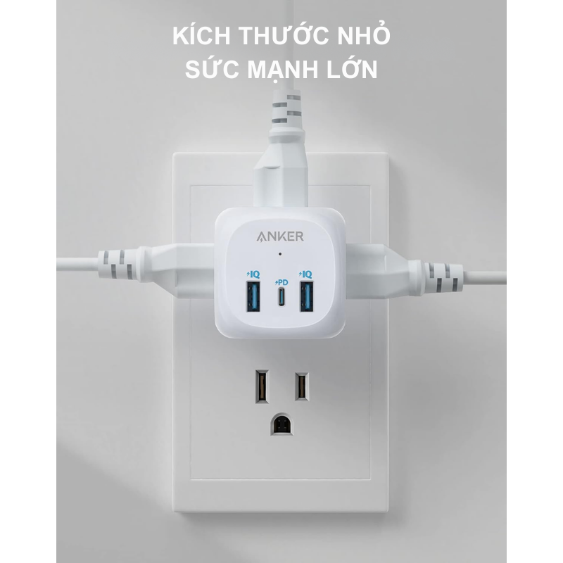 Anker 9231 - Thiết bị mở rộng ổ cắm với 3 ổ cắm và sạc USB C 20W - <div class="css-146c3p1 r-bcqeeo r-1ttztb7 r-qvutc0 r-37j5jr r-a023e6 r-16dba41 r-1adg3ll r-1b5gpbm r-a8ghvy" dir="ltr"><span class="css-1jxf684 r-bcqeeo r-1ttztb7 r-qvutc0 r-poiln3">Thiết bị mở rộng ổ cắm Anker 9231 với 3 ổ cắm AC, 2 cổng USB-A và 1 cổng USB-C 20W sạc nhanh. Nhỏ gọn, dây nguồn 1.5m, tích hợp 7 điểm bảo vệ an toàn. Công suất tối đa 1875W, lý tưởng cho gia đình, văn phòng hay du lịch.</span></div>