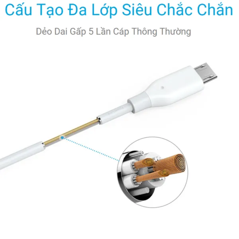 251.png Anker A8132 - Cáp sạc nhanh USB A to Micro USB 0.9m - <div class="css-146c3p1 r-bcqeeo r-1ttztb7 r-qvutc0 r-37j5jr r-a023e6 r-16dba41 r-1adg3ll r-1b5gpbm r-a8ghvy" dir="ltr"><span class="css-1jxf684 r-bcqeeo r-1ttztb7 r-qvutc0 r-poiln3">Cáp sạc nhanh Anker A8132 USB A to Micro USB dài 0.9m mang đến trải nghiệm sạc vượt trội với tốc độ cao và độ bền ấn tượng. Được gia cố bằng sợi aramid chống đạn, sản phẩm chịu được hơn 5000 lần uốn cong mà không hư hỏng. Thiết kế đầu nối gọn nhẹ, tương thích đa dạng thiết bị Android, đảm bảo sạc nhanh và truyền dữ liệu ổn định.</span></div>