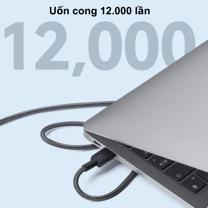 Anker A81F6 - Cáp sạc nhanh Anker C to C sạc IP/android/laptop bện Nylon dài 1.8m - <div class="css-146c3p1 r-bcqeeo r-1ttztb7 r-qvutc0 r-37j5jr r-a023e6 r-16dba41 r-1adg3ll r-1b5gpbm r-a8ghvy" dir="ltr"><span class="css-1jxf684 r-bcqeeo r-1ttztb7 r-qvutc0 r-poiln3">Cáp sạc nhanh Anker A81F6 USB-C to USB-C dài 1.8m, bện nylon bền bỉ, hỗ trợ công suất tối đa 60W. Phù hợp sạc nhanh cho iPhone, Android và laptop. Tốc độ truyền dữ liệu 480Mbps, chịu uốn cong 12.000 lần. Sự lựa chọn hoàn hảo cho nhu cầu sạc và đồng bộ dữ liệu hàng ngày.</span></div>
