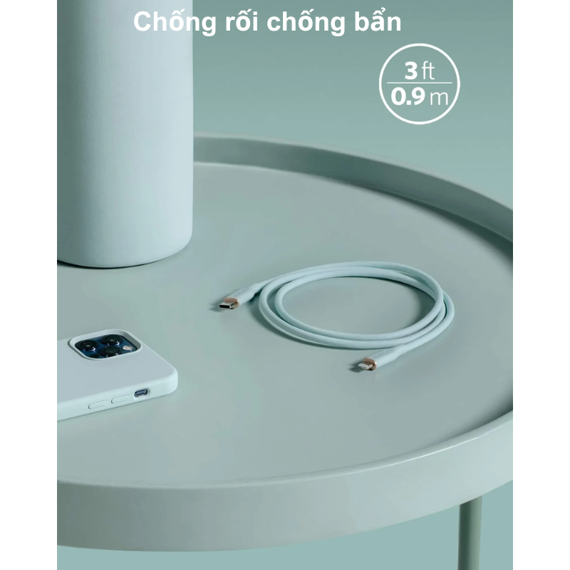 Anker A8662 - Cáp sạc nhanh Anker C to Lightning 0.9m, nhiều màu sắc, chống rối, sạc nhanh - <div class="css-146c3p1 r-bcqeeo r-1ttztb7 r-qvutc0 r-37j5jr r-a023e6 r-16dba41 r-1adg3ll r-1b5gpbm r-a8ghvy" dir="ltr"><span class="css-1jxf684 r-bcqeeo r-1ttztb7 r-qvutc0 r-poiln3">Cáp sạc nhanh Anker A8662 USB-C to Lightning 0.9m là lựa chọn hoàn hảo cho người dùng iPhone, iPad. Với thiết kế chống rối, nhiều màu sắc trẻ trung như Coral Pink, Lavender Grey, sản phẩm hỗ trợ sạc nhanh Power Delivery (PD) ấn tượng. Độ bền vượt trội, chịu được hơn 25.000 lần uốn cong, đảm bảo sử dụng lâu dài.</span></div>