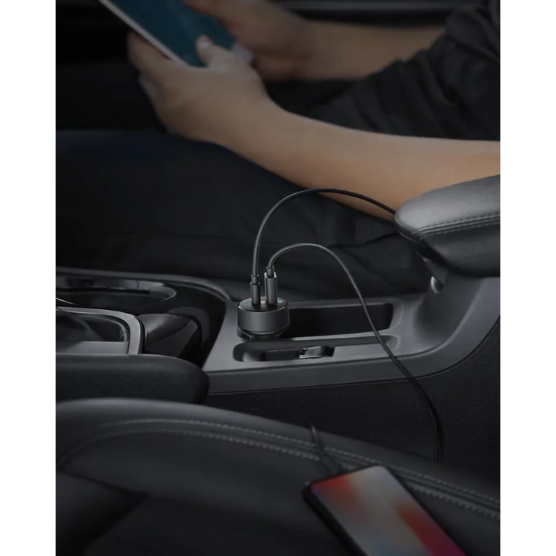 Anker A2732 - Tẩu sạc nhanh Anker 2 cổng cho ô tô xe hơi 35W - Tẩu sạc nhanh Anker A2732 là lựa chọn hoàn hảo cho nhu cầu sạc trên ô tô với tổng công suất 35W. Sản phẩm tích hợp 2 cổng: USB-C (20W Power Delivery) và USB-A (15W PowerIQ 2.0), cho phép sạc đồng thời 2 thiết bị nhanh gấp 2.5 lần so với sạc thông thường. Thiết kế nhỏ gọn, an toàn với công nghệ MultiProtect, phù hợp cho điện thoại, máy tính bảng USB-C và USB-A. Màu đen sang trọng, dễ dàng sử dụng trong xe hơi.