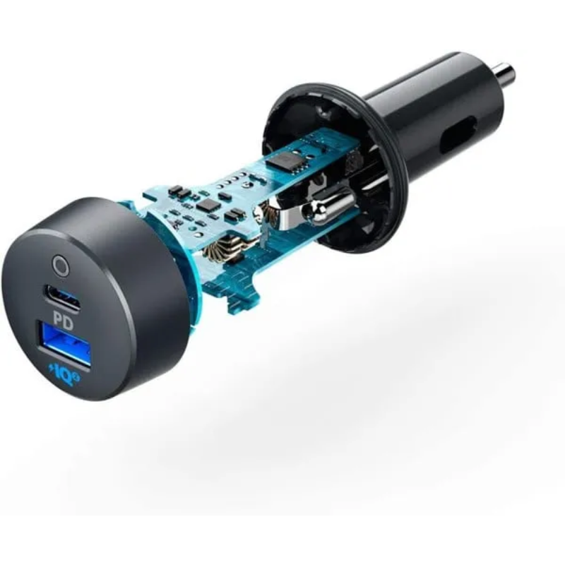 Anker A2732 - Tẩu sạc nhanh Anker 2 cổng cho ô tô xe hơi 35W - Tẩu sạc nhanh Anker A2732 là lựa chọn hoàn hảo cho nhu cầu sạc trên ô tô với tổng công suất 35W. Sản phẩm tích hợp 2 cổng: USB-C (20W Power Delivery) và USB-A (15W PowerIQ 2.0), cho phép sạc đồng thời 2 thiết bị nhanh gấp 2.5 lần so với sạc thông thường. Thiết kế nhỏ gọn, an toàn với công nghệ MultiProtect, phù hợp cho điện thoại, máy tính bảng USB-C và USB-A. Màu đen sang trọng, dễ dàng sử dụng trong xe hơi.
